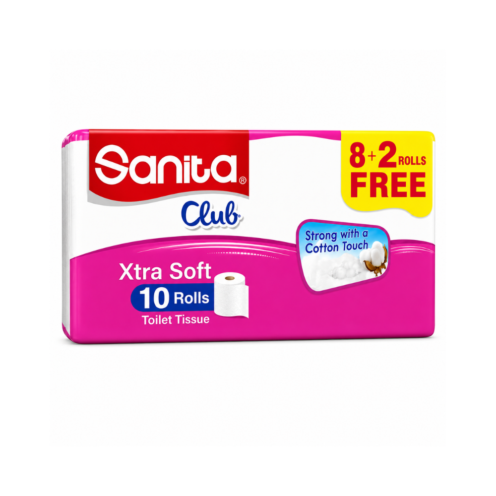 Sanita Club Toilet Paper (8+2) Roll 200 Sheets